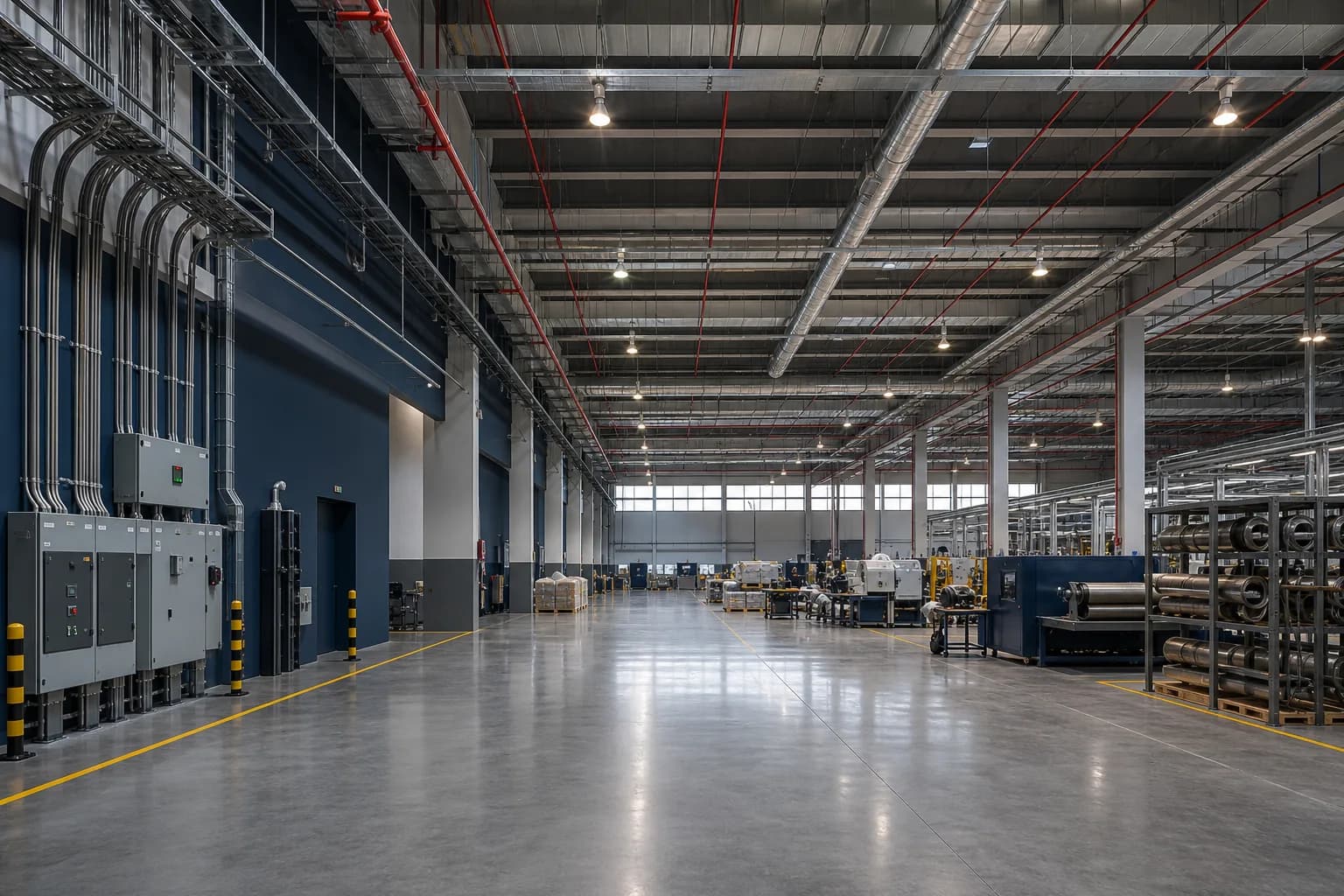 Modern warehouse and light-manufacturing facility — illustrative sector image